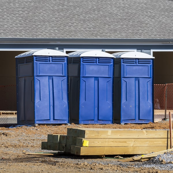 how often are the porta potties cleaned and serviced during a rental period in La Belle